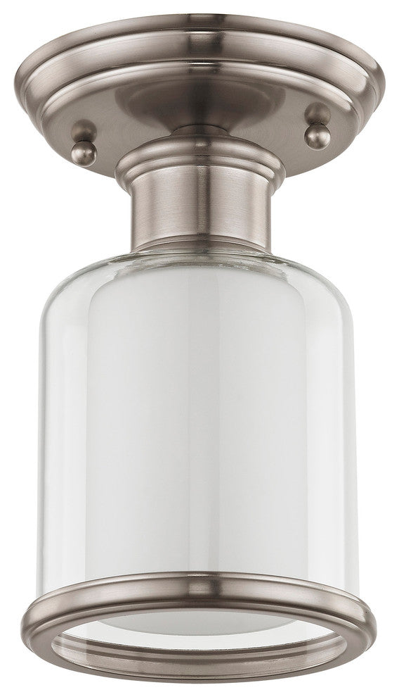 Middlebush 1-Light Ceiling Mount, Brushed Nickel
