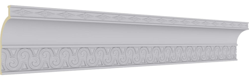 5 5/8"H x 2 1/4"P x 6"F x 96"L, (2 1/8" Repeat), Bedford Crown Moulding