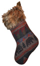 Cabin Bear Christmas Stocking Sock