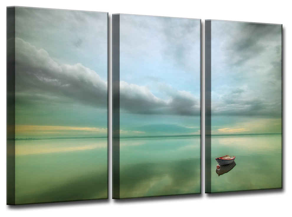 Ready2HangArt 'Calm' 3-Piece Canvas Wall Decor Set, 36"x24"