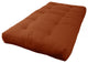 Blazing Needles Renewal 7" Twill Twin Futon Mattress, Spice
