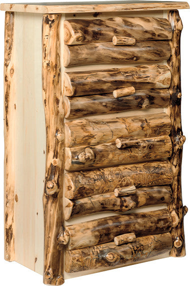 Rustic Aspen Log Bedroom Set, King