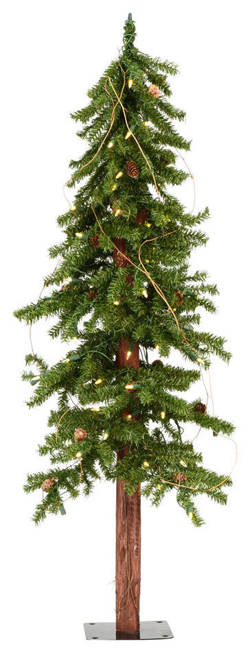 Vickerman A807241Led 4' Alpine Artificial Christmas Tree, Warm White Led Lights