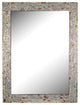 Chloe'S Reflection Seashell Finish Rectangular Framed Wall Mirror 32" Height