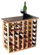 36 Bottle Mahogany Floor Model Wine Rack, Mahogany