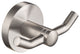 Elie Bathroom Robe and Towel Double Hook, Nickel