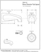 Rear Diverter 5.5" Tub Spout In Polished Brass