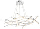 Divergence 44" LED Chandelier, Chrome