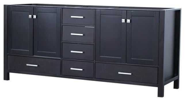 Ariel Cambridge 72" Double Sink Base Cabinet, Espresso