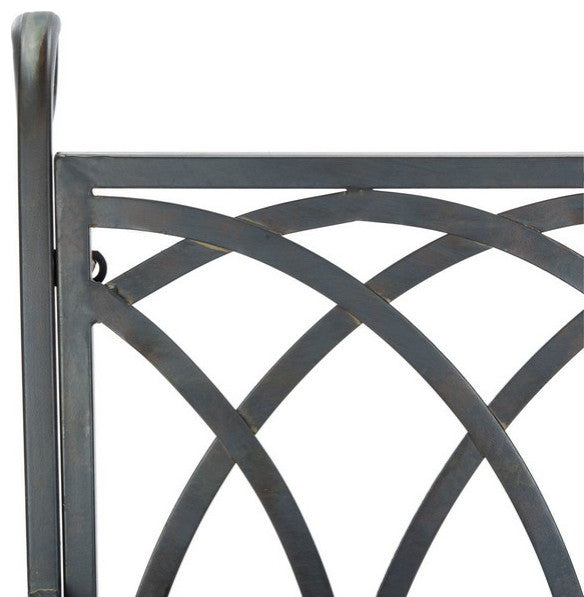 Safavieh Ressi Rock Bench, Black Rust