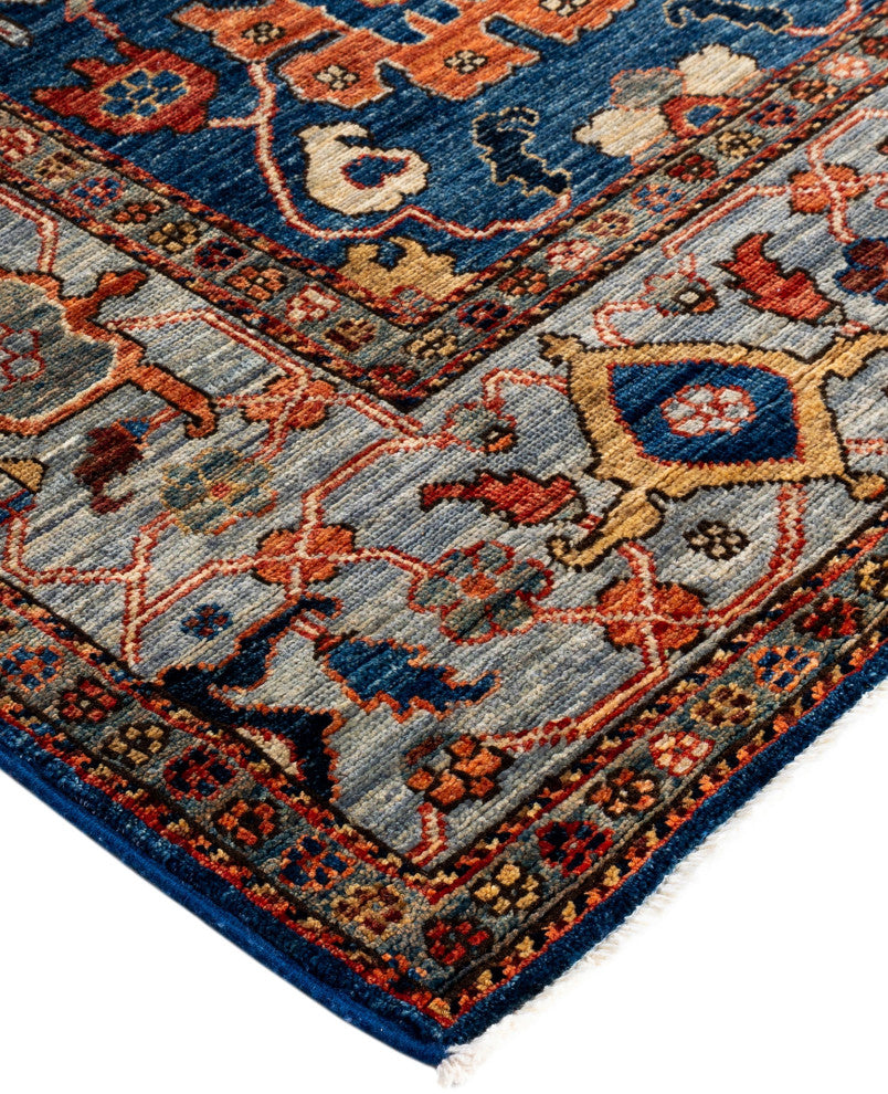 Serapi One-of-a-Kind Hand-Knotted Area Rug Blue, 6'0" x 9'1"