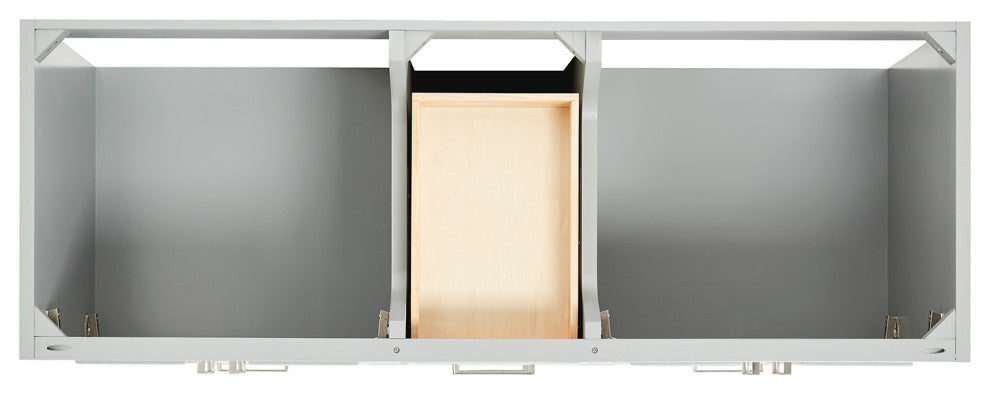 Ariel Stafford 60" Double Sink Bathroom Vanity Base, Gray