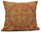 Shibori Burst, Geometric Print Pillow, Yellow, 26"x26"
