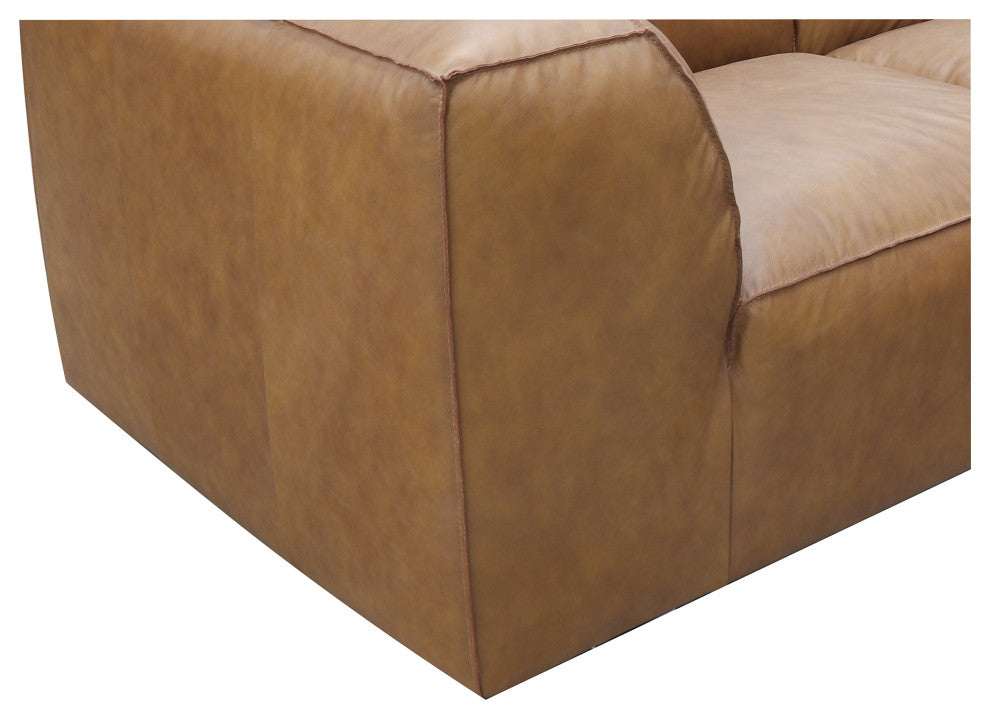 Form Lounge Modular Sectional Sonoran Tan Leather, Brown
