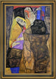 Egon Schiele The Blind  I - 16" x 24" Framed Premium Canvas Print