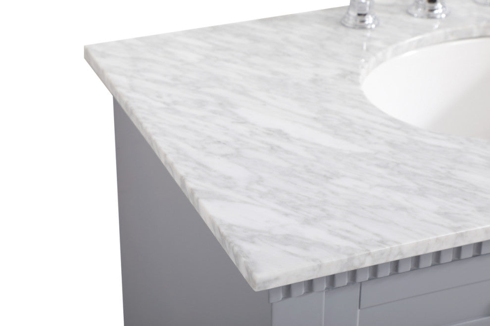 Home Living 36" Single Bathroom Vanity, Gray