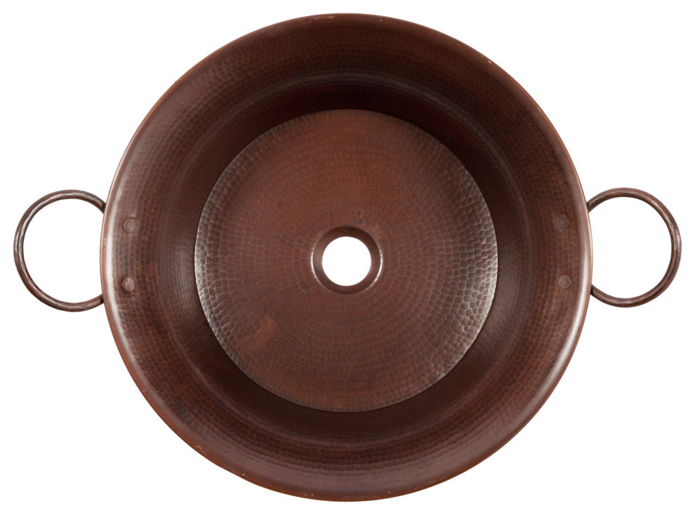 Copernicus 21" Vessel Bathroom Sink, Copper