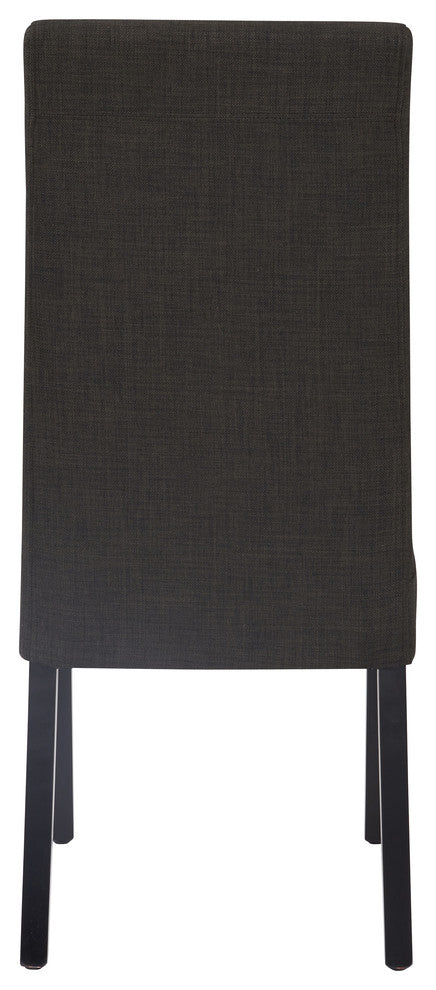Valencia Dining Side Chair, Charcoal, Fabric