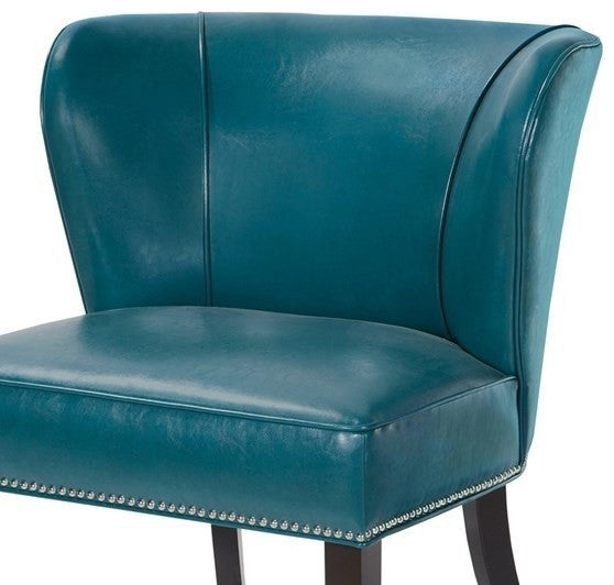 Madison Park Hilton Armless Accent Chair, Teal Blue