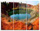 "Bauxite Mine With Lake" Photo Metal Wall Art, 3 Panels, 36"x28"