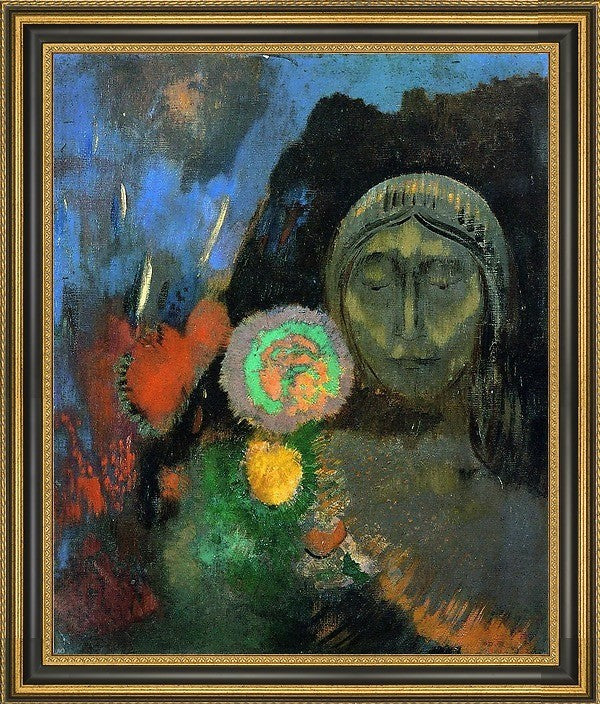 Odilon Redon Still Life: The Dream - 20" x 25" Framed Premium Canvas Print