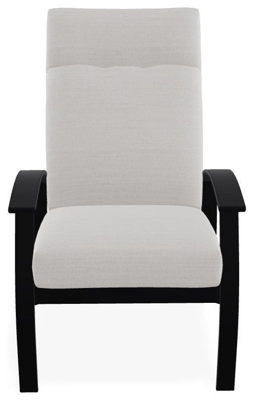Belle Isle Cushion Outdoor Armchair, Tabloid Cloud/Black