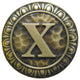 Initial A Knob Antique Brass, Antique Brass, X
