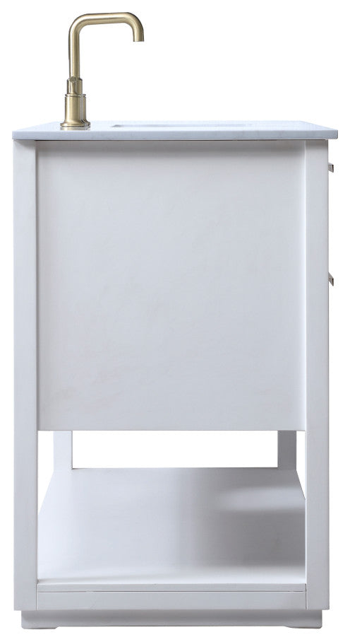 Louie 54" SIngle Bathroom Vanity, White