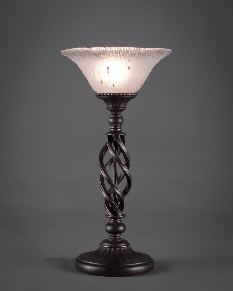 Elegante 1-Light Table Lamp, Frosted Crystal
