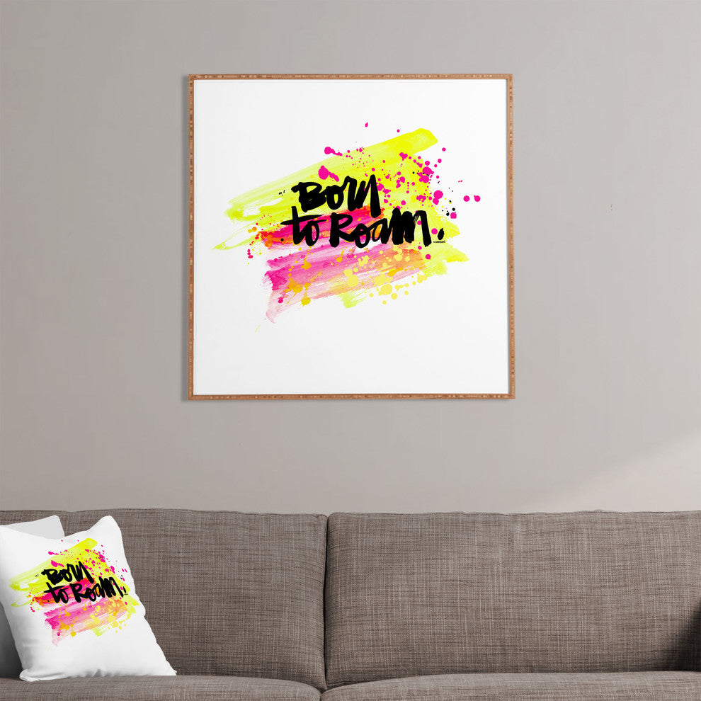 Deny Designs Kal Barteski Born To Roam Framed Wall Art