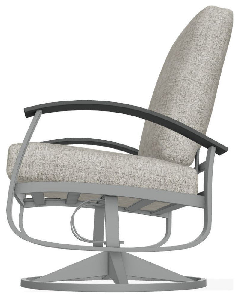 Belle Isle Cushion Outdoor Swivel Rocker, Fresco Ash/Graphite