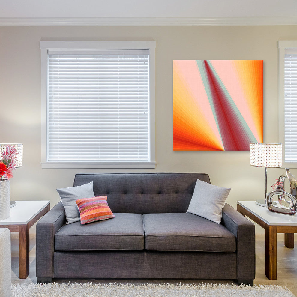 "Dialogue with Three-Way Shape" by Richard Blanco, 26"x26"