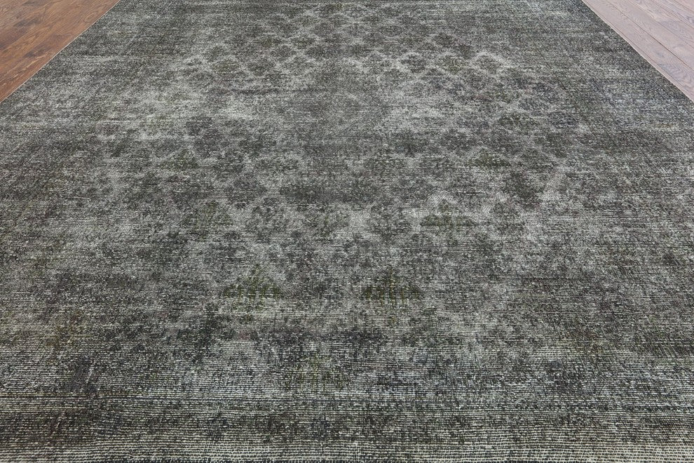 10'x13 Oriental Overdyed Hand Knotted Area Rug, W2049