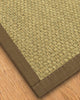 Marina Natural Seagrass Runner Rug, Fossil Binding, 2.5'x8'