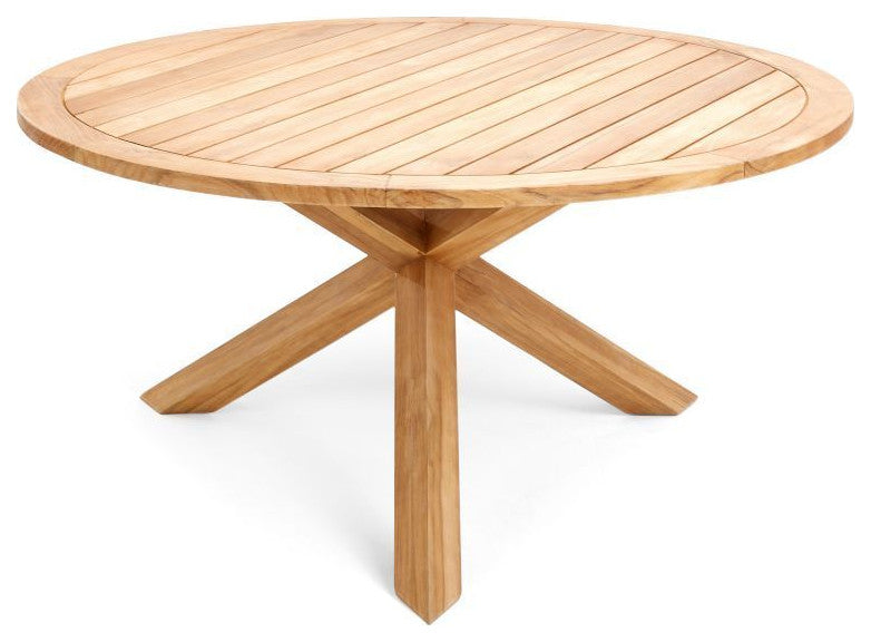 Winston All-Natural Teak Outdoor 60" Round Dining Table