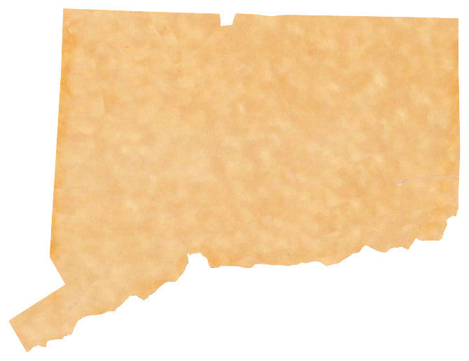 State Shaped Cutting Boards, Brown Richlite, Connecticut