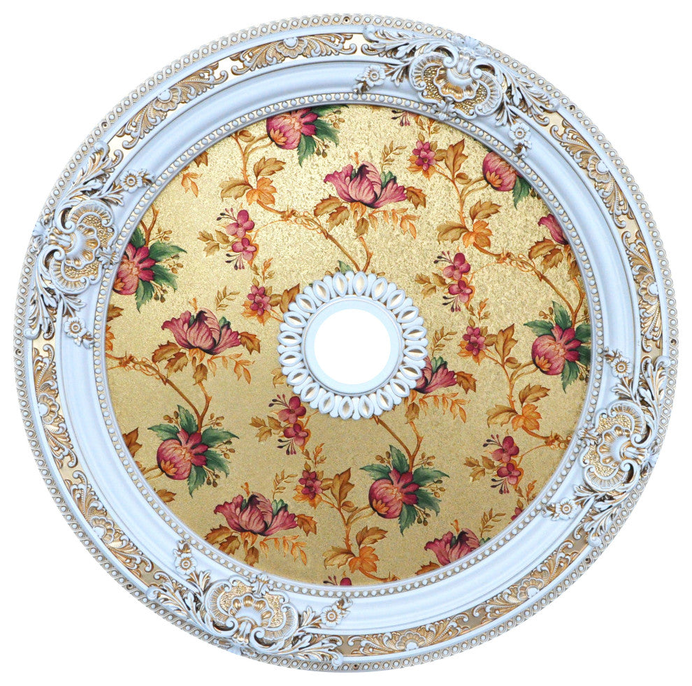 Artistry Lighting, Round 36" Antique White Ceiling Medallion (ART90-F1-096)