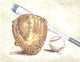 Marmont Hill, "Baseball Gear" by Reesa Qualia Painting on Wrapped Canvas, 31x24
