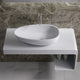 ADM Rectangular Wall Mounted Countertop, White, 39", Glossy White