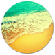 Beautiful Sea Summer Background, Seashore Disc Metal Artwork, 36"