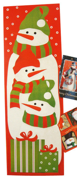 36" Snowman Christmas Card Wall Holders, Club Pack of 108