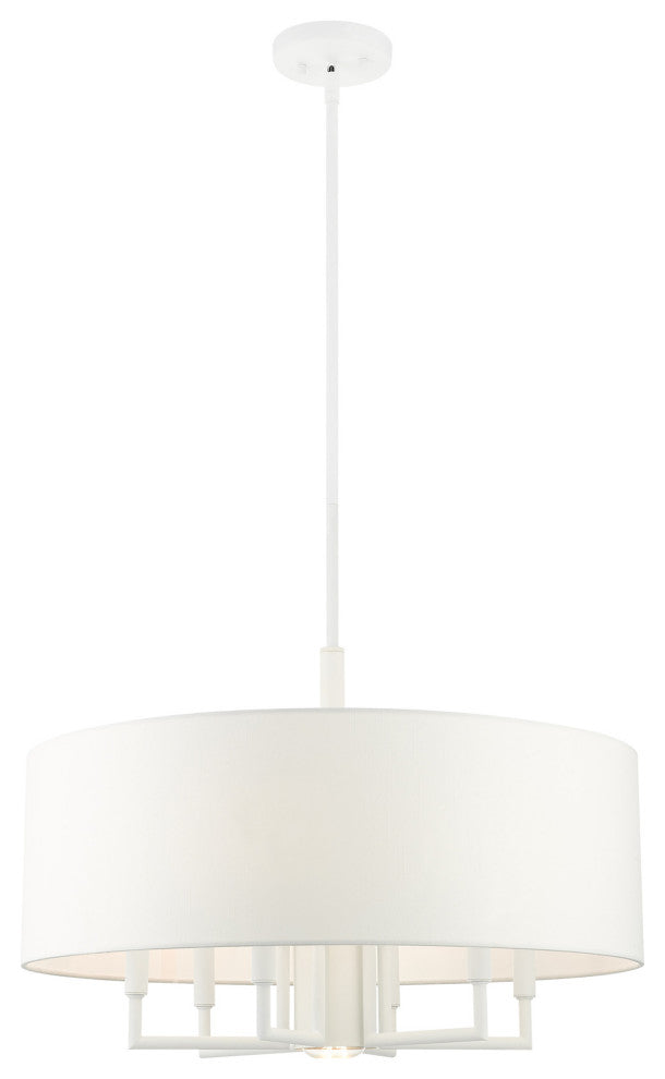 White Timeless, Transitional, Versatile, Pendant Chandelier