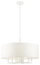 White Timeless, Transitional, Versatile, Pendant Chandelier