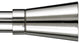 Linea Non-Telescoping Curtain Rod, Chrome, 96''