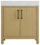 Home Living 30" Single Bathroom Vanity, Honey Brown