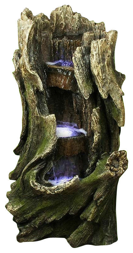 3-Level Tree Trunk Fountain