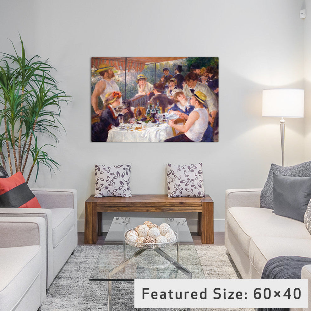 "The Luncheon of the Boating Party 1881" by Pierre-Auguste Renoir, 26x18x1.5"