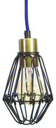 Purple Antique Black Cage Pendant Light