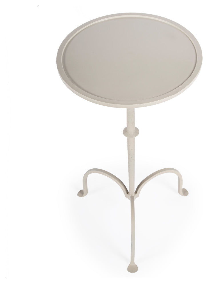 Butler Founders White Iron Pedestal Table