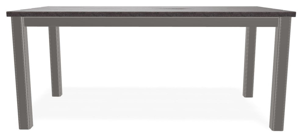 21"x42" Rustic Outdoor Coffee Table, Warm Gray